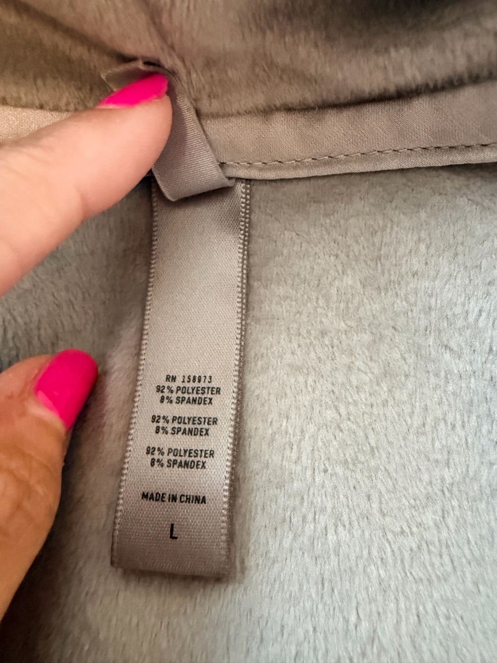 SKIMS Velour Zip Up Hoodie Jacket in Smoke size large limited edition NWOT - Picture 10 of 11